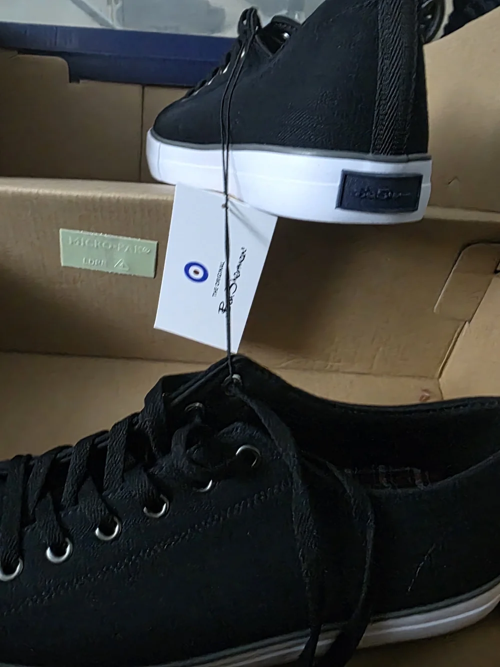 Black Men's Low-Top Canvas Sneakers